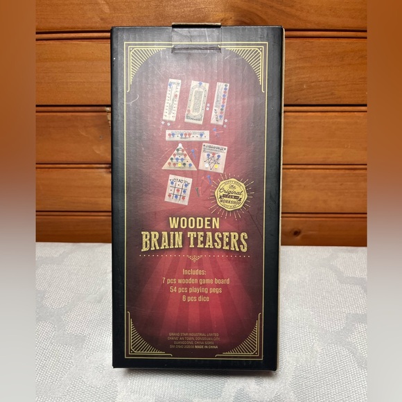 NWT - Wooden Brain Teasers - 7 Different Games - For home or travel! - Picture 2 of 6